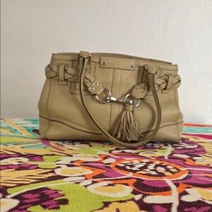 Coach Tan Leather Satchel